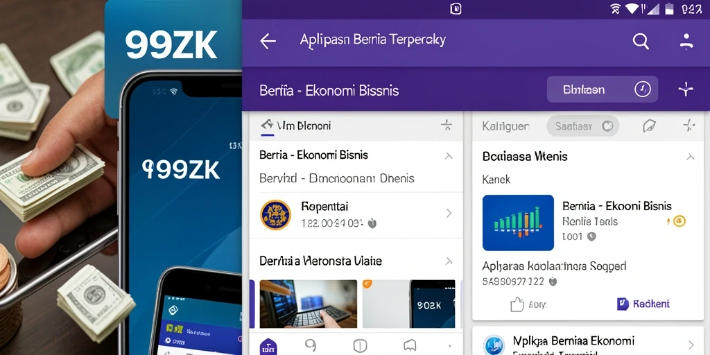 Tampilan antarmuka 99ZK yang modern dan informatif.