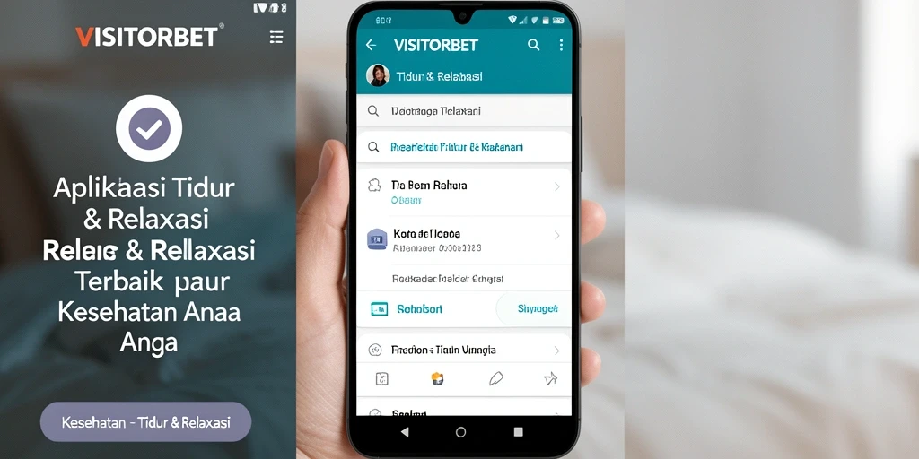 Tampilan antarmuka VISITORBET yang menenangkan untuk tidur yang lebih baik.